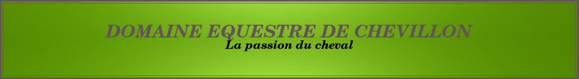 DOMAINE EQUESTRE DE CHEVILLON